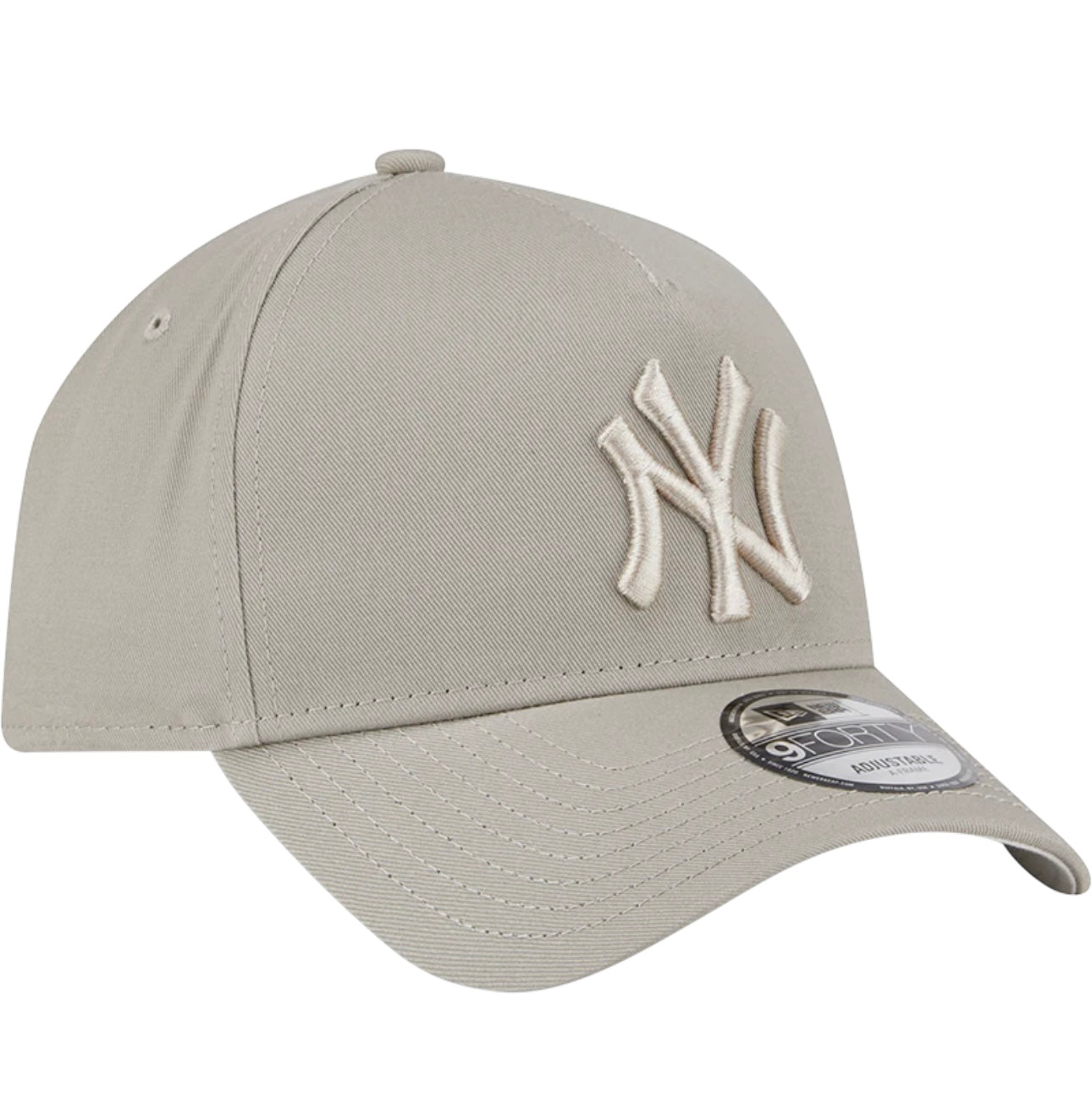 New York Yankees Hat - Pebble Stone Grey 9Forty A-Frame MLB Snapback Cap - New Era